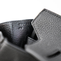 Hermes Birkin 30 Togo Black Noir D Stamp
