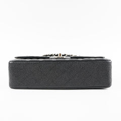 Chanel Medium/Large Double Classic Flap Caviar Black