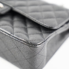 Chanel Medium/Large Double Classic Flap Caviar Black