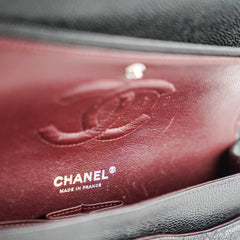 Chanel Medium/Large Double Classic Flap Caviar Black