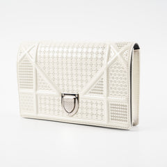 Dior Diorama Patent Wallet On Chain Woc Ivory