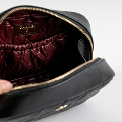 Chanel Quilted Caviar Pouch Black