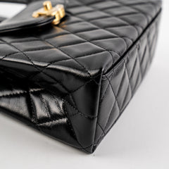 Chanel 23K Kelly Bag Small Black Microchip