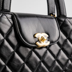 Chanel 23K Kelly Bag Small Black Microchip
