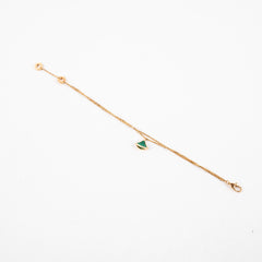 Bvlgari Divas Dream Malachite Adjustable 18k Rose Gold Bracelet