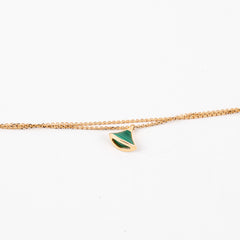 Bvlgari Divas Dream Malachite Adjustable 18k Rose Gold Bracelet
