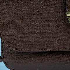 Saint Laurent Chyc Medium Crossbody Bag Brown