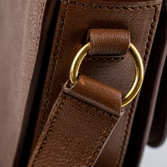 Saint Laurent Chyc Medium Crossbody Bag Brown
