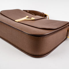 Saint Laurent Chyc Medium Crossbody Bag Brown