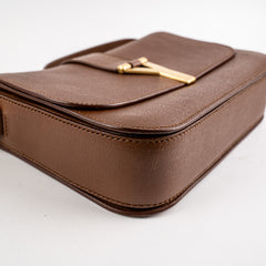 Saint Laurent Chyc Medium Crossbody Bag Brown