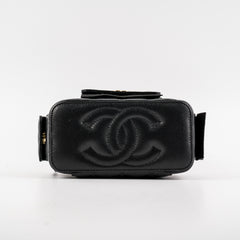 Chanel Caviar Multi Pocket Vanity Black Microchip