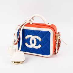 Chanel Filigree Small Tri Colour Crossbody Bag