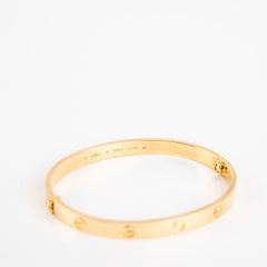 Cartier Love Yellow Gold Size 19 Bracelet