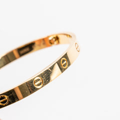 Cartier Love Yellow Gold Size 19 Bracelet