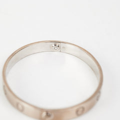Cartier White Gold Love Bangle (Old Screw System) Size 17