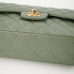 ITEM 30 - Chanel Classic Small Double Flap Iridescent Green 18C