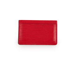 Louis Vuitton Red Epi Cardholder
