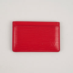 Louis Vuitton Red Epi Cardholder