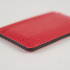 Louis Vuitton Red Epi Cardholder