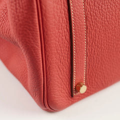 Hermes Birkin 35 Sanguine Clemence GHW [O]