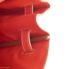 Hermes Birkin 35 Sanguine Clemence GHW [O]