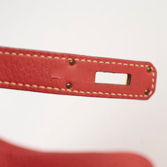 Hermes Birkin 35 Sanguine Clemence GHW [O]