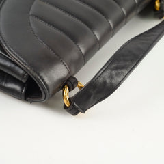 Chanel Vintage Vertical Diana Black - Series 2