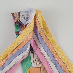 Hermes Grand Theatre Nouveau Silk Twilly
