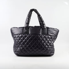 Chanel Black Nylon Coco Cocoon Tote