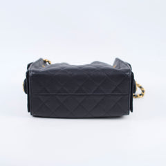 Chanel Mini 25 Caviar GHW Black 2025 Microchip