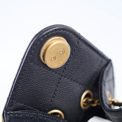 Chanel Mini 25 Caviar GHW Black 2025 Microchip
