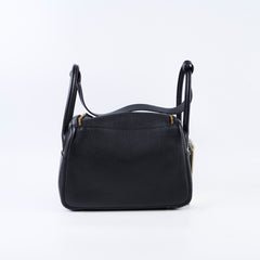 Hermes Lindy 26 Taurillon Clemence Black - C stamp