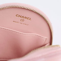 Chanel Mini Round Pink Crossbody Bag