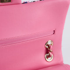 Chanel Classic Flap Medium/Large Pink Tweed