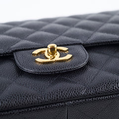 Chanel Jumbo Single Flap Caviar Black