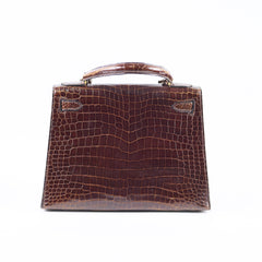 Hermes Vintage Kelly 29 Croc - M Circle Square 1983
