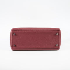 Hermes Kelly 28 Rouge H Togo PHW K Stamp