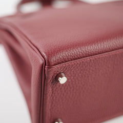 Hermes Kelly 28 Rouge H Togo PHW K Stamp