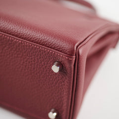 Hermes Kelly 28 Rouge H Togo PHW K Stamp