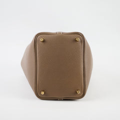Hermes Picotin 18 Etoupe Clemence GHW D Stamp