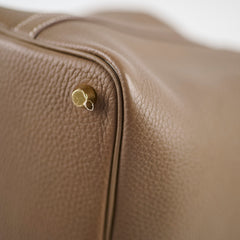Hermes Picotin 18 Etoupe Clemence GHW D Stamp