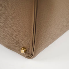 Hermes Picotin 18 Etoupe Clemence GHW D Stamp