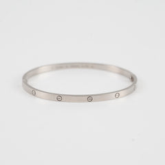 Cartier Love Bracelet White Gold Size 19