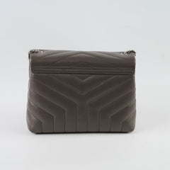 Saint Laurent Loulou Matelasse Small Shoulder bag Grey