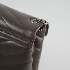 Saint Laurent Loulou Matelasse Small Shoulder bag Grey