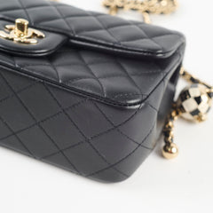 Chanel 23C Lambskin Gold Pearl Crush Rectangle Mini