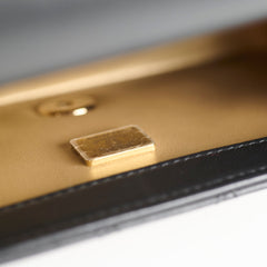 Chanel 23C Lambskin Gold Pearl Crush Rectangle Mini