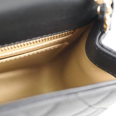 Chanel 23C Lambskin Gold Pearl Crush Rectangle Mini