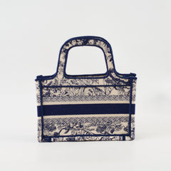 Christian Dior Mini Book Tote Navy