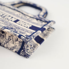Christian Dior Mini Book Tote Navy